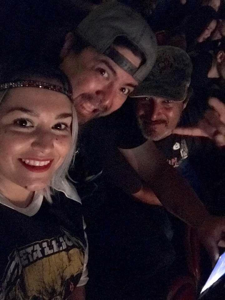 Josh, his gf Amanda and yours truly at METALLICA Concert 06/11/'17