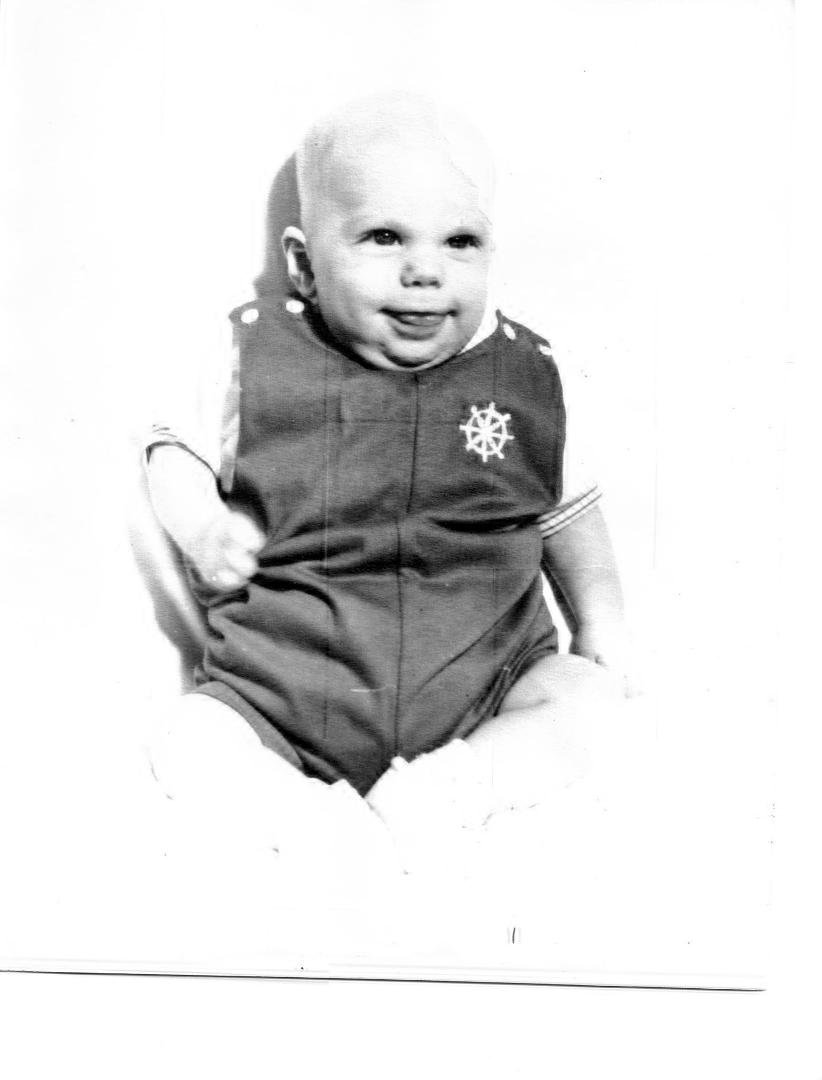 (sighing) 45 years ago today, exactly 2 hours from now, my baby boy came into my life. He still has the same smile. Love ya Brian.