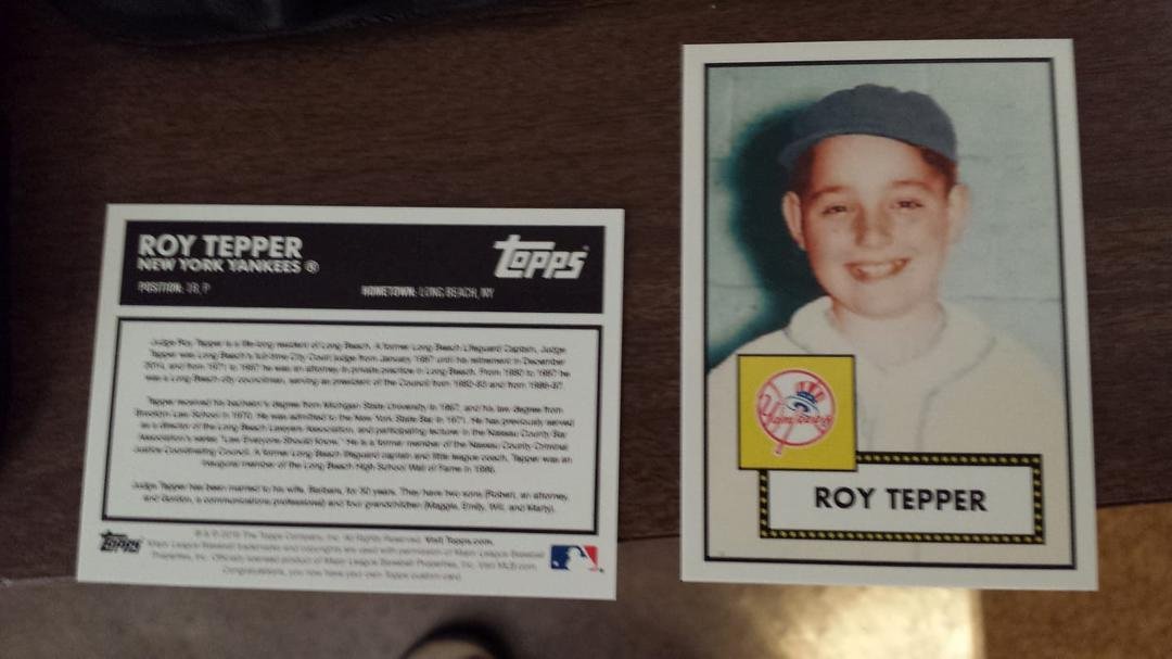 Wonderful birthday gift from my son, Gordon Tepper