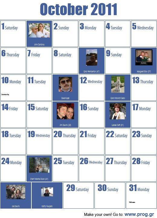 Thomas Daurio's album, My Calendar