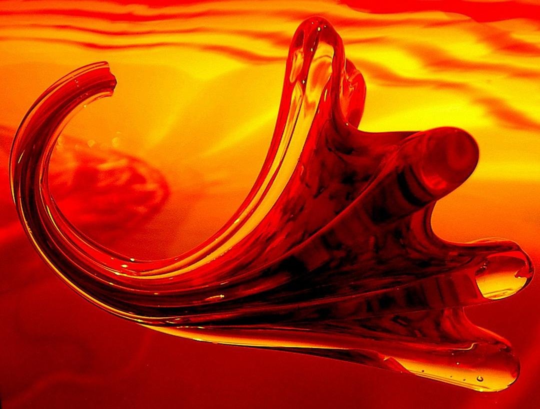 Glass Cornucopia from Chihouly glass exhibit at DeYoung