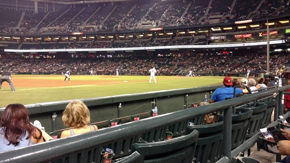 Our view for tonight's game