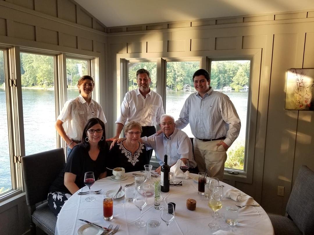 Dinner @ the Graystone Inn, Lake Toxaway with Karen, John, Jack and Ben...still prolonging our anniversary....