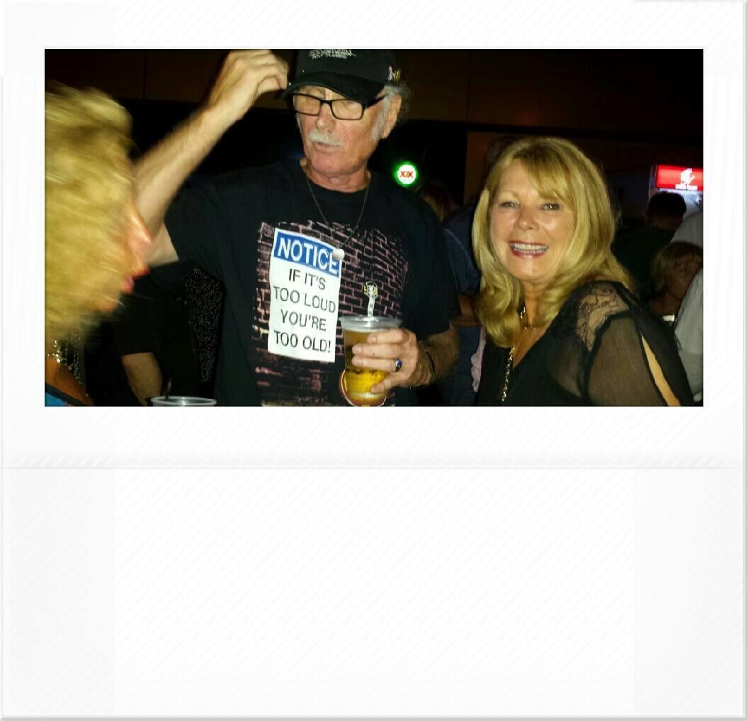 Enjoying B Street Band with Vini "Mad Dog" Lopez.