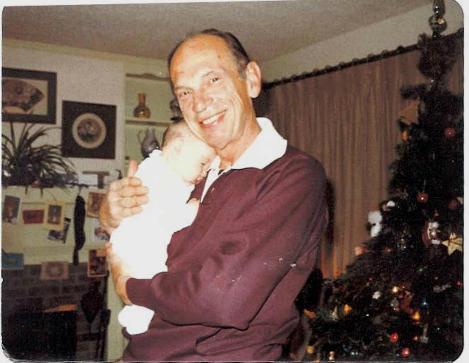 dad and his grandaughter lauren at 1yr old, dad died in 1989. "Gone but not forgotten"