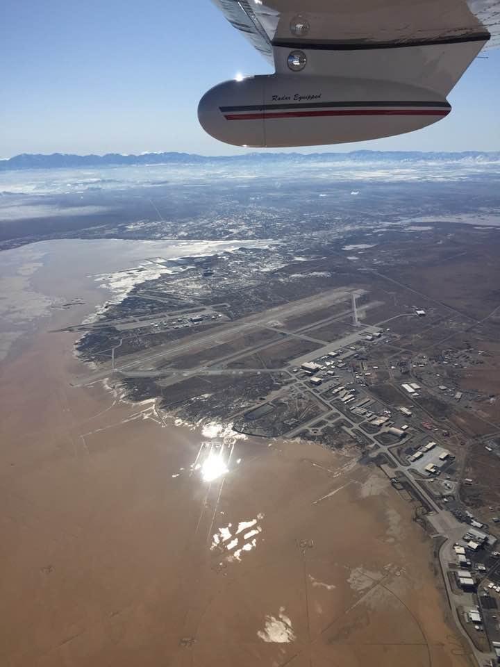Edwards AFB dry lake, not so dry!