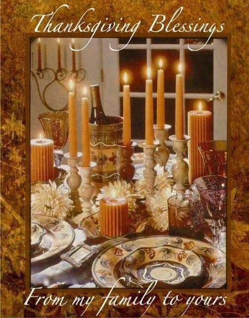 Happy Thanksgiving to family and friends