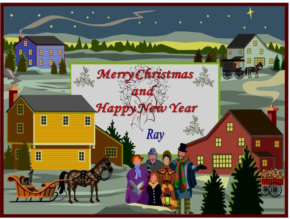 Merry Christmas and a Happy New Year to all my friends and their families