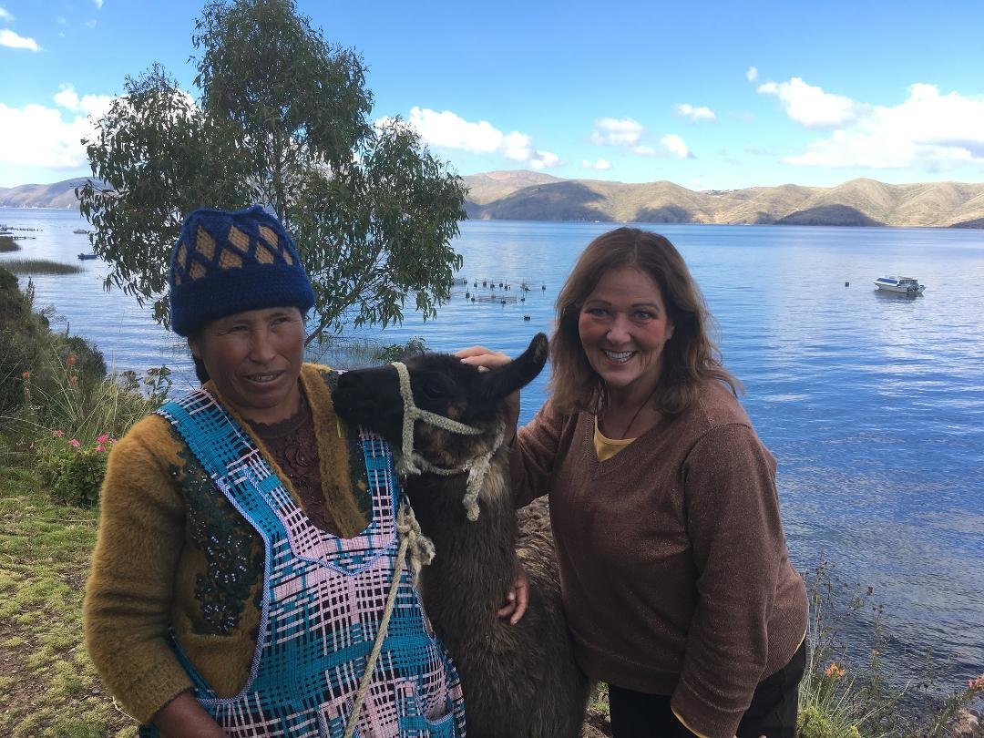 Lived on Lake Titicaca in May 2019 -tiny island with 26 families. I adored my host Viviana and helping her make soup, tending to the potatoes, hanging out with the alpacas and exploring the Island of the Moon. Going back Sa