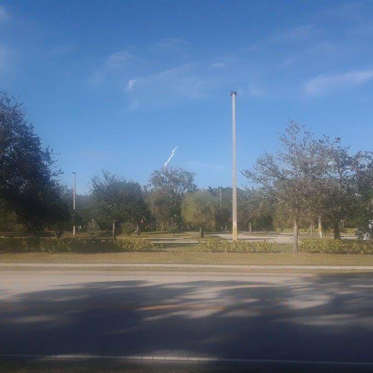 The SpaceX launch today from Cape Canaveral!.There is now a Tesla headed for Mars!!! Two reusable rockets were already released and successfully landed back.on the launch pad.
Cost of this launch was 90 million dollars
All
