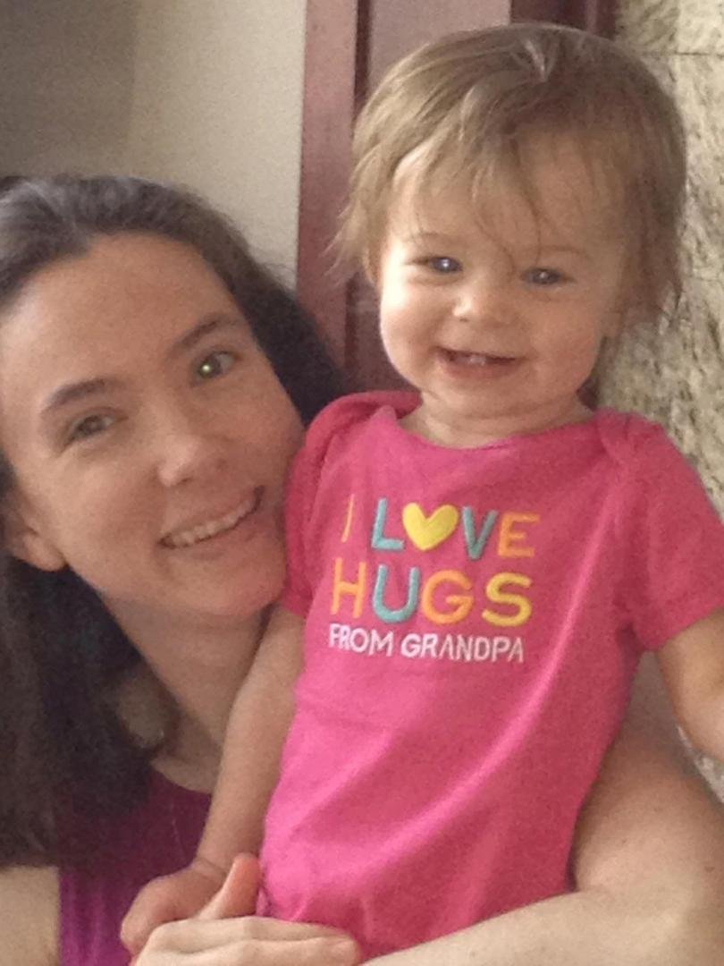 My granddaughter Brooke is certainly happy with her new outfit! So is my daughter Regina!