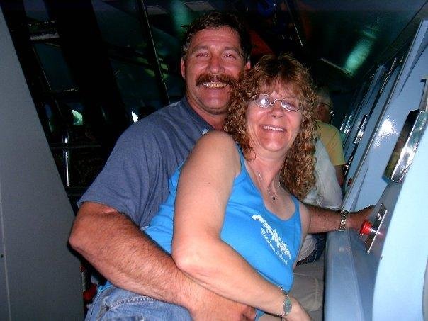 Tina and I at Catilina for our first celerabration of our wedding and the only honeymoom we could get took us a year