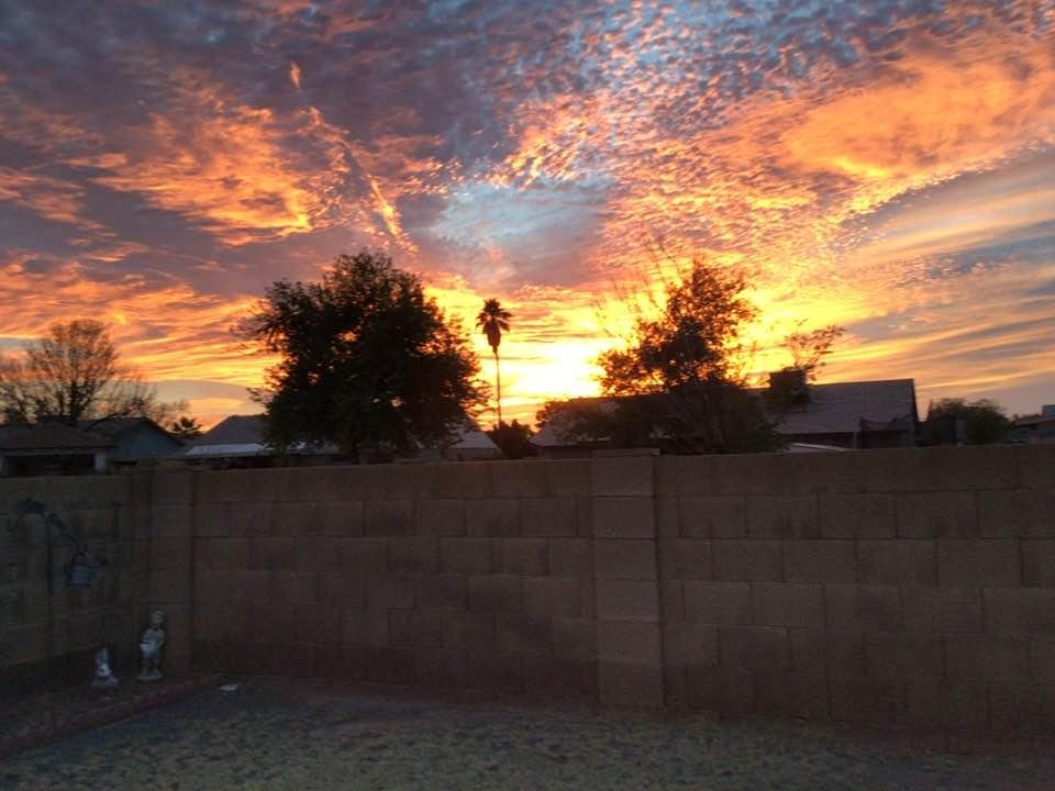We had a beautiful sunset Wednesday night