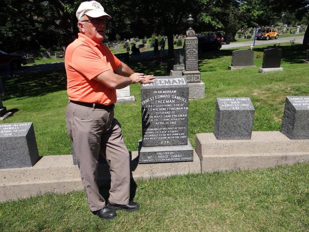 Halifax is also where the bodies of the Titannic victoms are buried. This tume stone is especially interesting because it is of Ernest Freeman who was in charge of life boats. Bruce Ismay who was the president of the ships