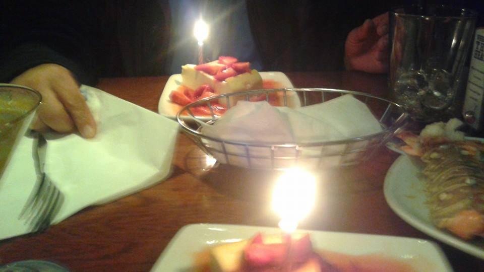 In stead of cake we had strawberry cheese cake