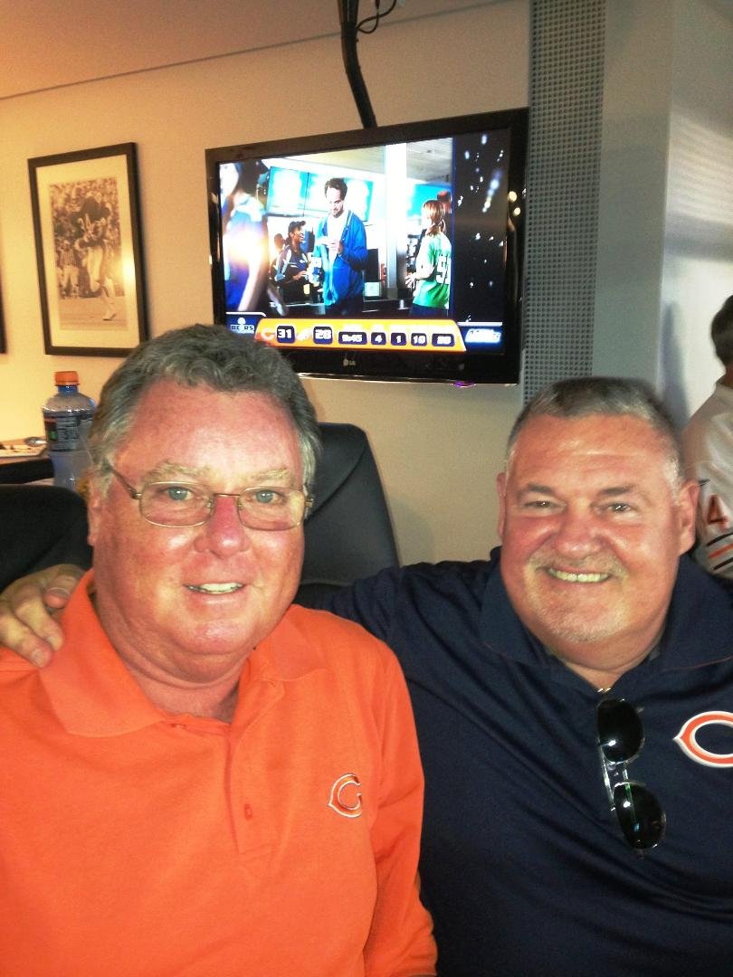 Me and BIG AL, both wearing the SEG at the Bears-Eagles game, Soldier Field!!!