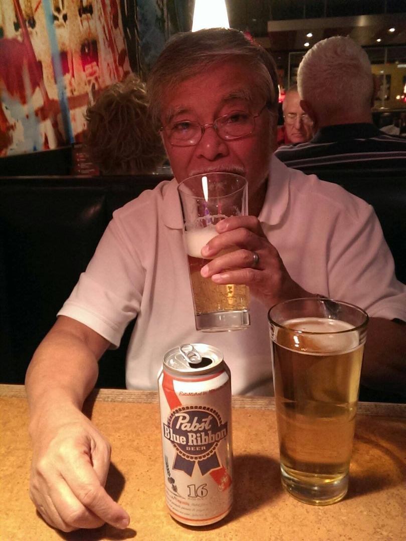At TGIF enjoying ribs and a tall cold one! All for 10.99!
