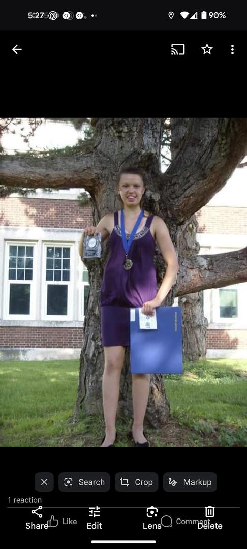 My beautiful niece and her grade 8 grad