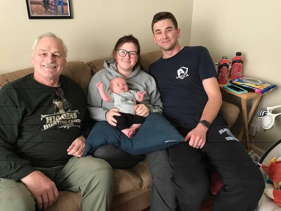My new Great Grandson Liam with My Grand Daughter Trinity and husband Bryce! Just a precious family!
