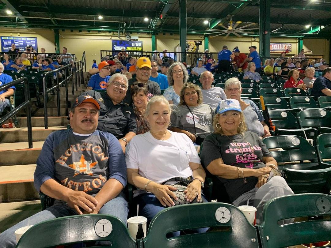 Our group enjoying another Skeeters victory.