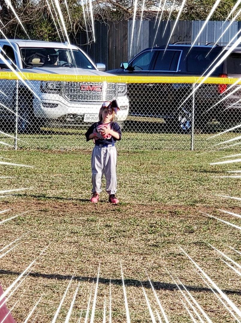 Jade T Ball game yesterday evening.