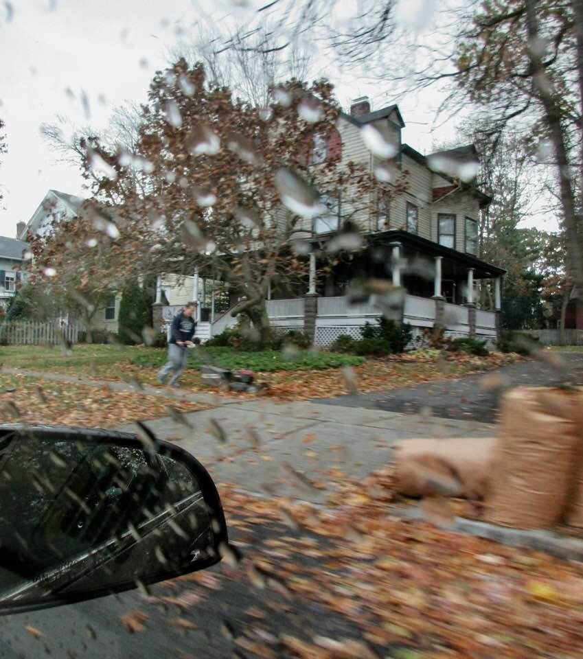 Rainy late afternoon in Montclair,New Jersey