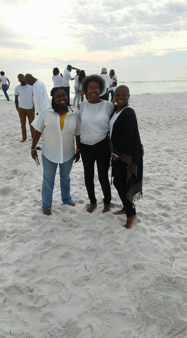 My cousins and auntie