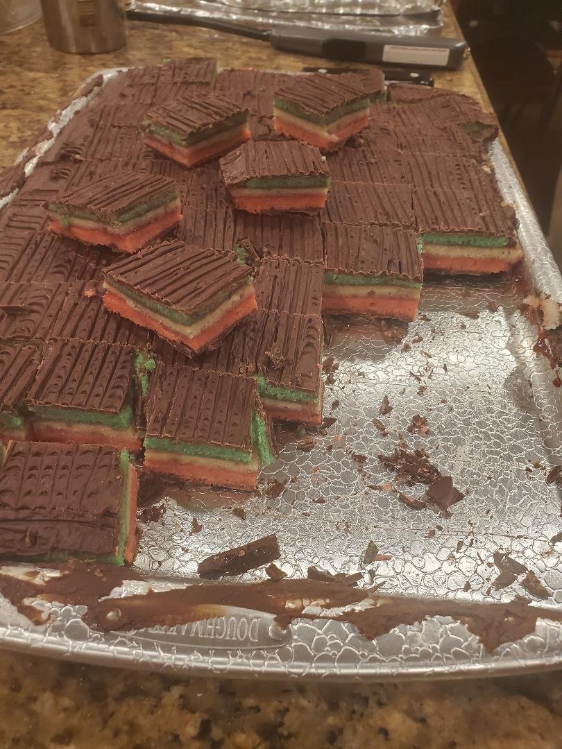 Day 6 - Rainbow cookies. HAPPY BIRTHDAY NICOLE