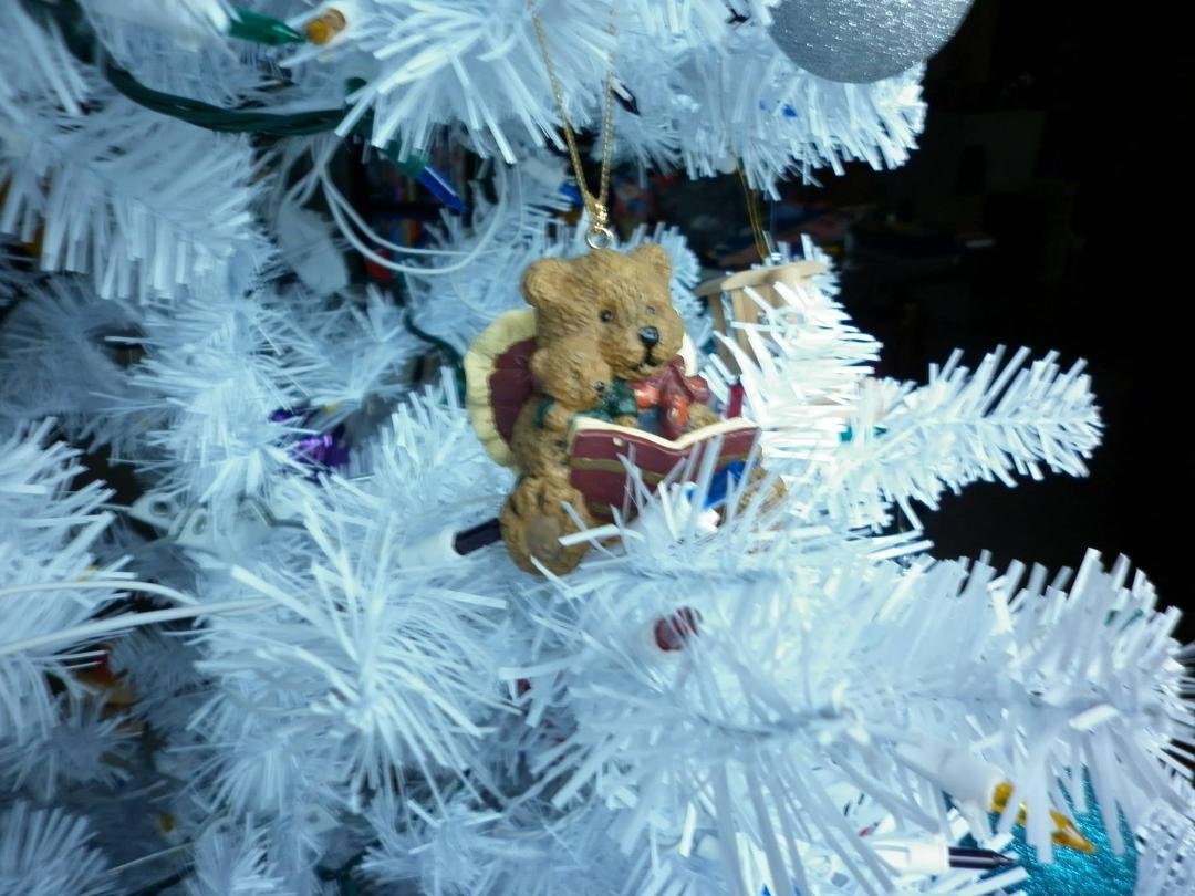 This is my little angle bear christmas ornament...
