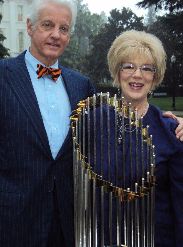 One of the great things about working at the Capitol is the people you often meet. Today it was Bill Neukom, General Partner with the San Francisco Giants displaying their 2010 World Series trophy.