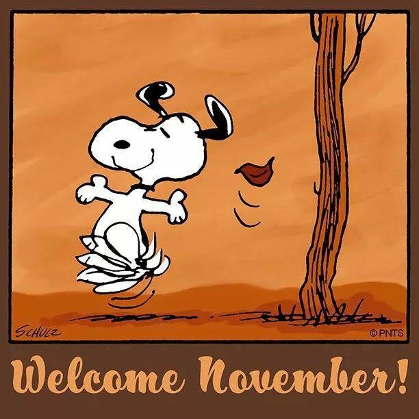 My favorite month. Looking forward to Thanksgiving!