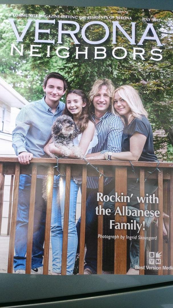 My friend Ron and his beautiful family make the cover of Verona Neighbors.
So proud!