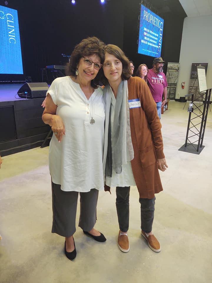 With Ruth Mangiacapre