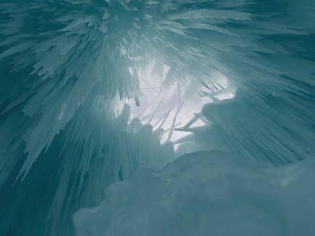 Ice Castle in NH. Checkout the video: https://vimeo.com/119367559