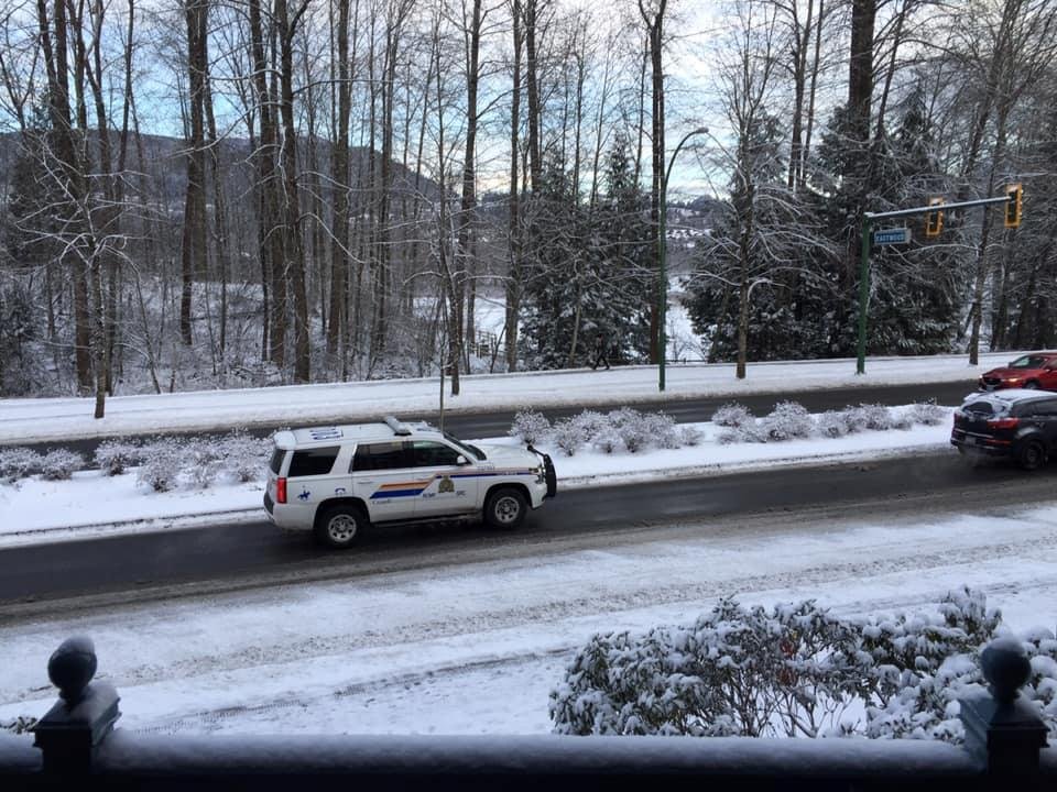 Oh dear. Inches of snow overnight. 100’s in Skytrain line ups. Morning rush backed up. Schools closed. The boss had to have an emergency lesson on the snow blower we bought 3 years ago just in case. The rest of us watch the