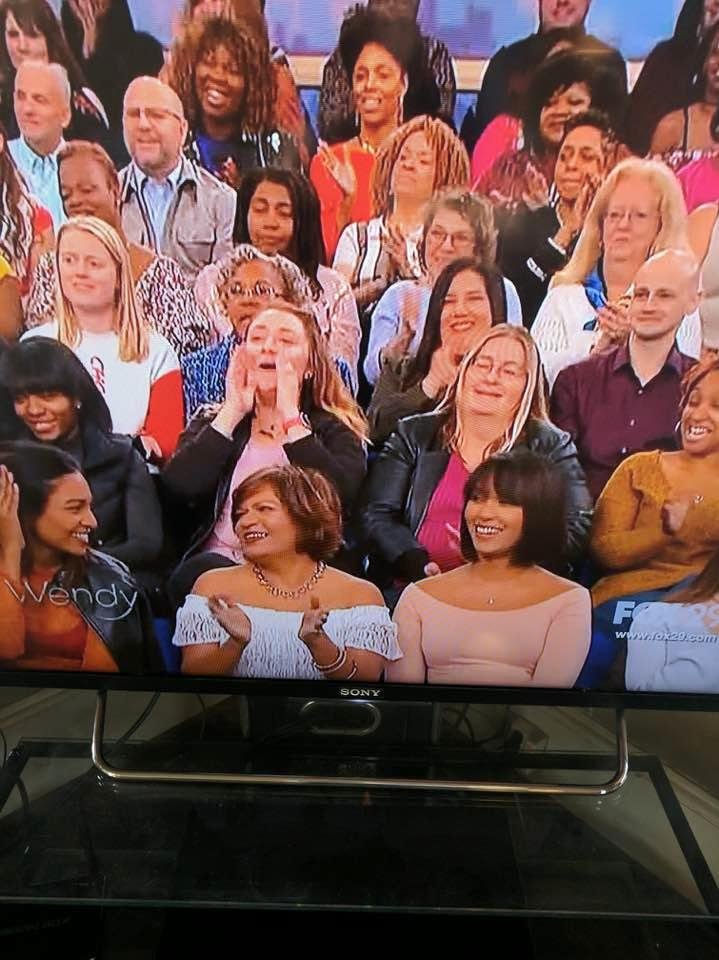 Daughter Brittany and wife Sue, dead center on Wendy Williams thursday! Britt played a game with Wendy but lost, but got a restaurant gift certificate