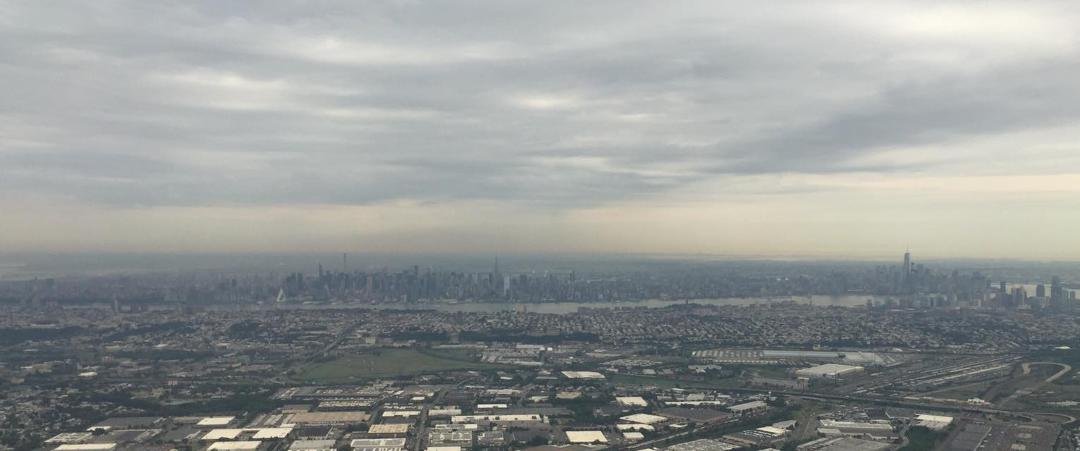 New York City…hazy today. My company is sending me to NJ for a two day hands on implant class.