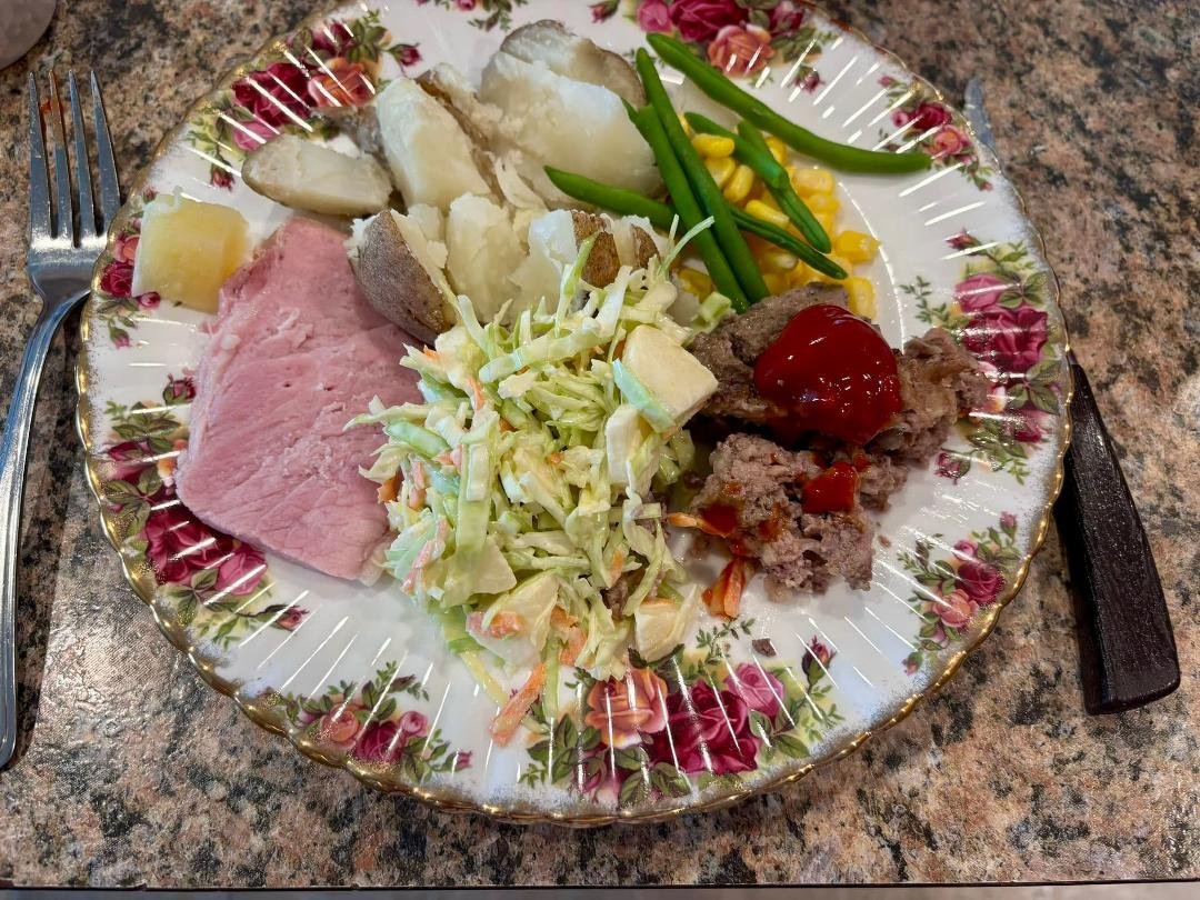 Raymond Reitsma. See the “old country rose”…Easter dinner at moms. As always, delicious!