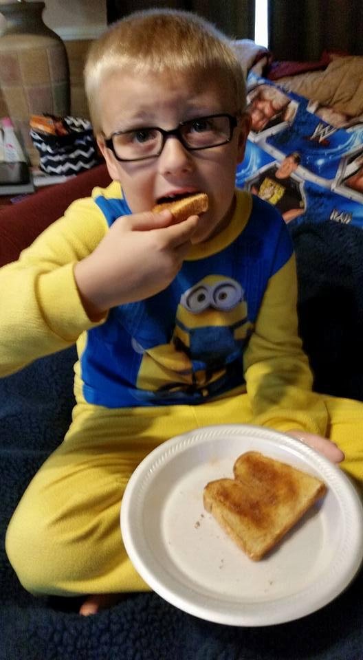 Cinnamon toast and coffee, breakfast  of champion's!