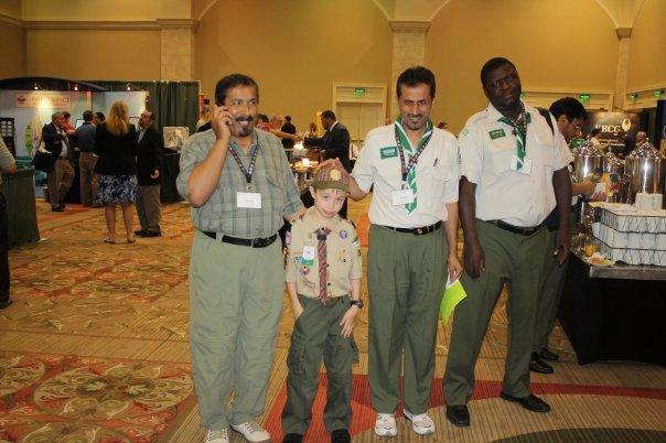 Dan meets some new friends! Yes, there are Scouts in the Kingdom of Saudi Arabia...