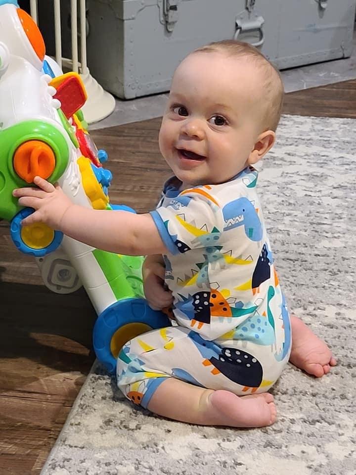 My tiniest grandson, 9 months old!