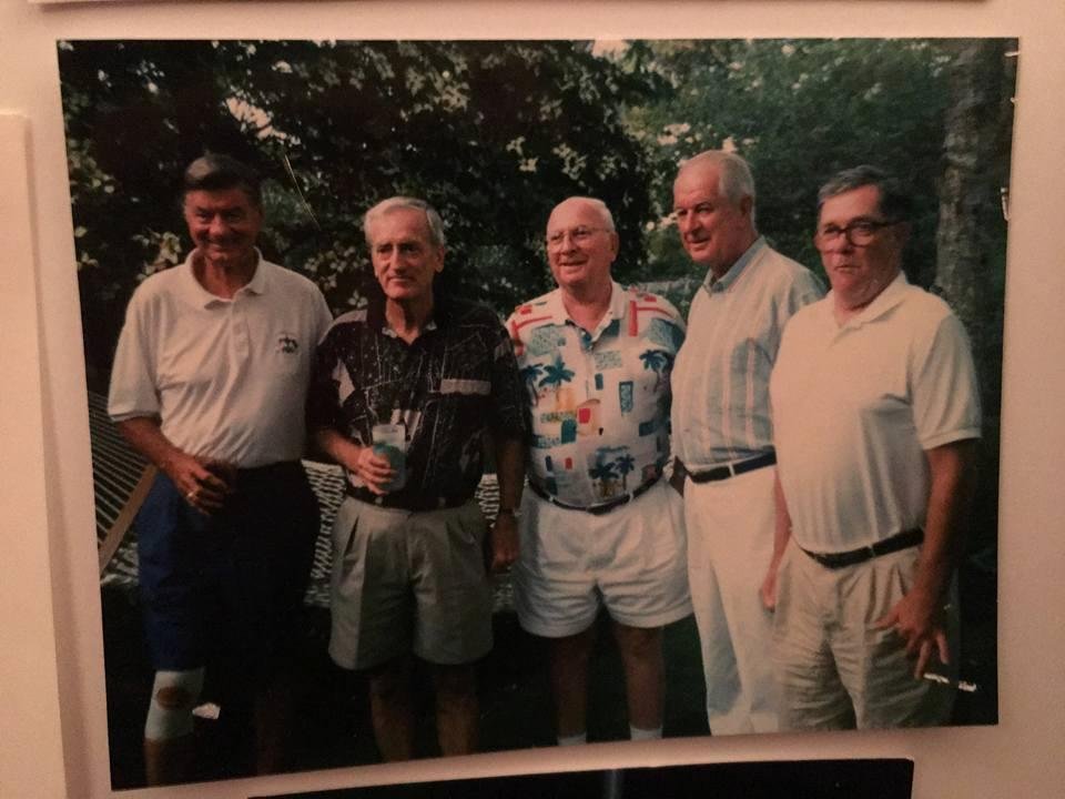 The old golf gang my Dad on far right Jack Hackett Gene Brown and Ed Curran