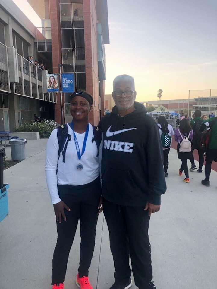 My daughter qualified for the state track meet Second place finish in 100 yard dash