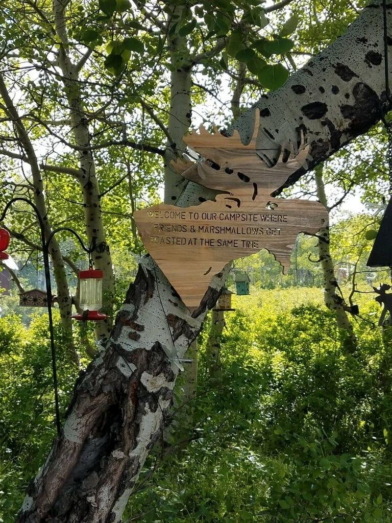 This was given to us by our great friends Bill Hoelz and Julie Gassner Hoelz. Thank you both again. Nice addition to our summer home.