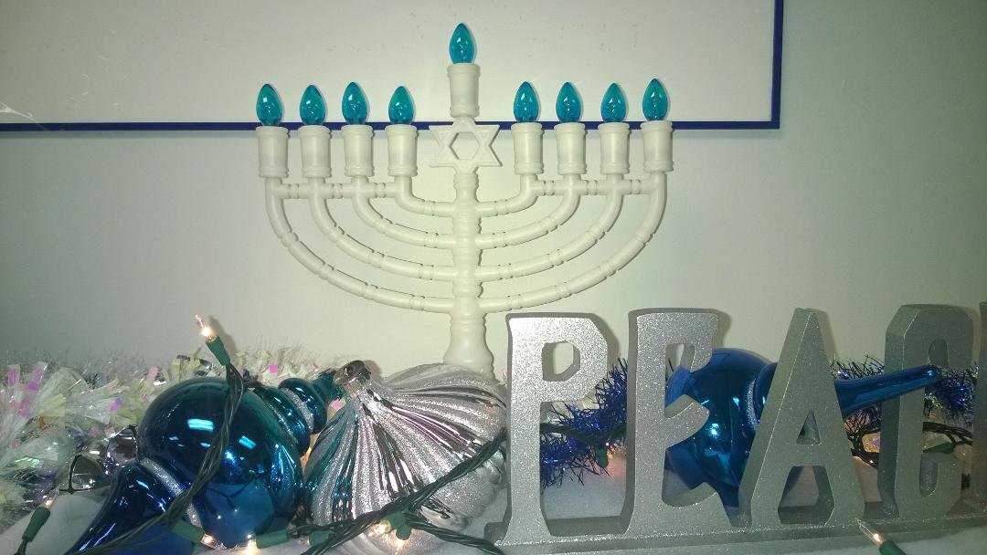 Russ Kavanagh menorah.. He brought this in about 6 years ago. Miss you Russ
