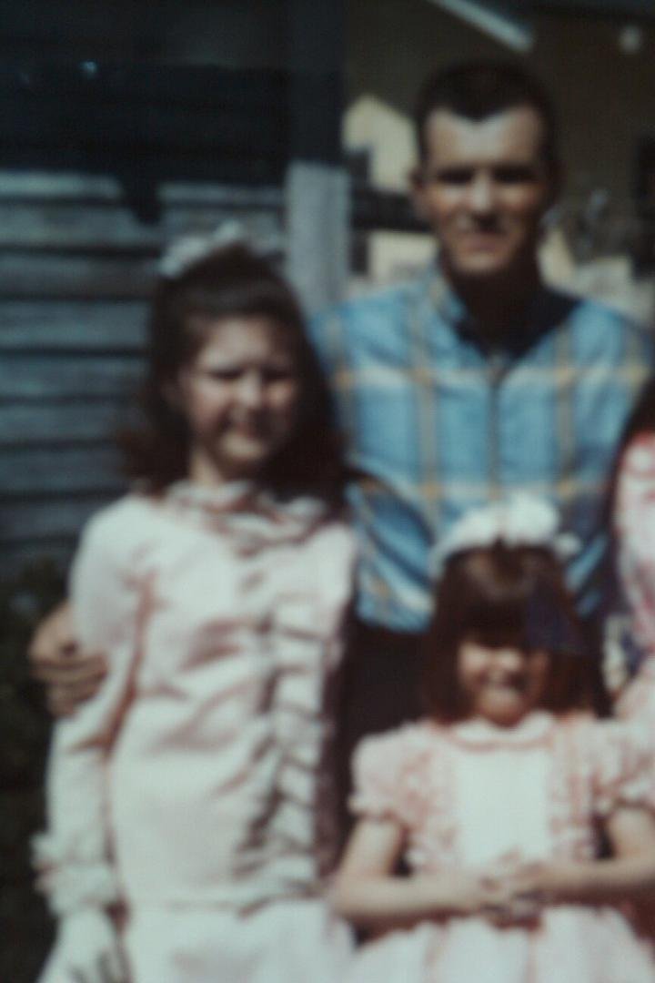 Daddy ,donna & me .I was about 11 donna was 6.we were in California then.