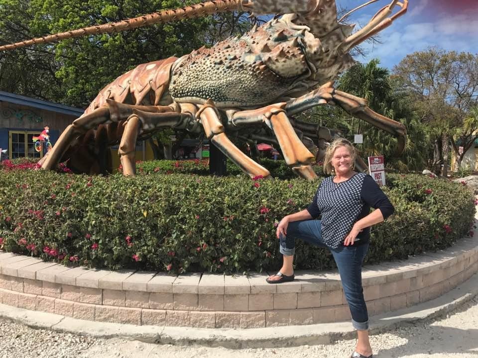 This lobster and I have connected on our first day in Key West … I am melting the butter