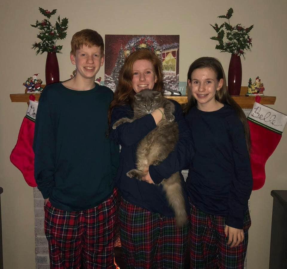 My wonderful grandchildren and Mr. Pickles