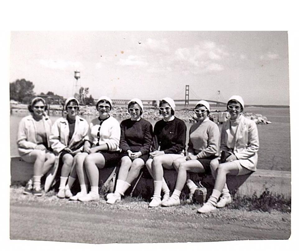 Senior Skip Days. We went to Goodhart, MI, where the parens of one of us had a cottage.  Great time! Sharon L. Cowan, do you recognize all of us. I think that is you 2nd from left, and I am in the middle.
