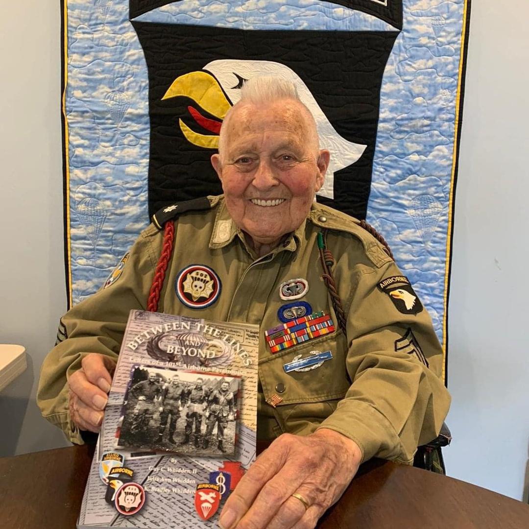 Honoring and remembering Guy Widden, who parachuted into Normandy, and ALL the servicemen and women involved in the D Day invasion 80 years ago. I was fortunate to honor Guy. I read his book. A great first hand account of